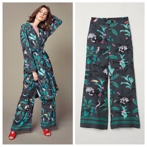 Anna Glover X H&M Tropical Wide Leg Pants